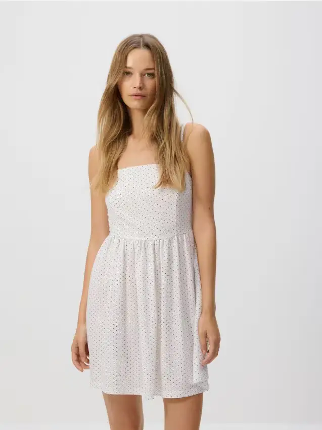 Minivestito fantasia - panna