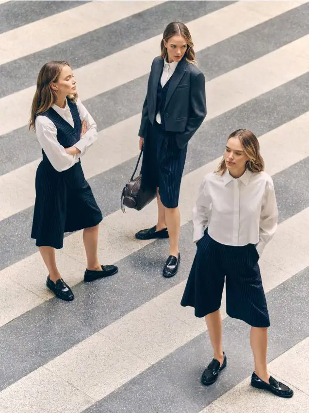 Mocassini con cuciture - nero