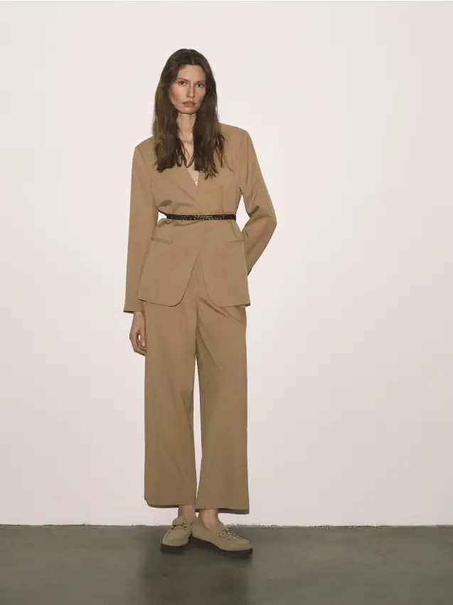 Mocassini in camoscio - beige