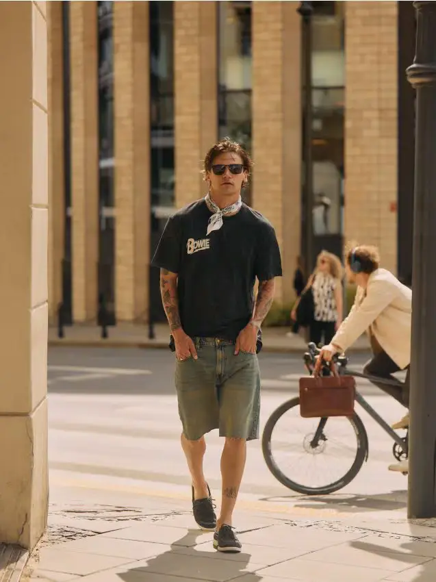 Mocassini in camoscio - blu scuro