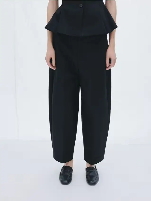 Mocassini in pelle di pecora - nero