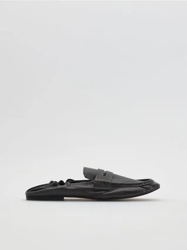 Mocassini in pelle - marrone scuro