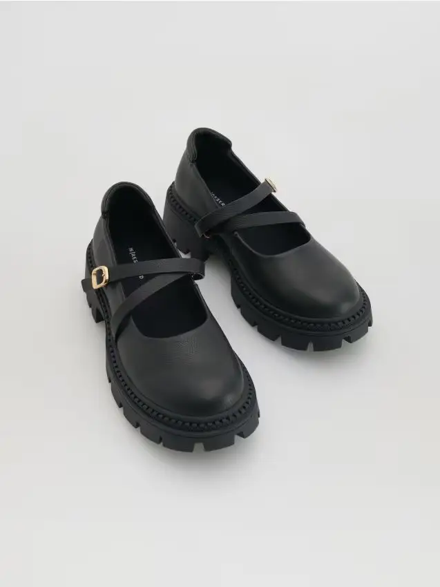 Mocassini in pelle - nero