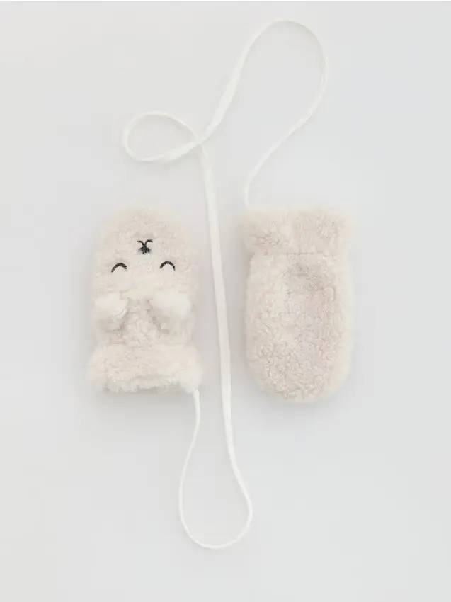 Muffole con cordino - panna