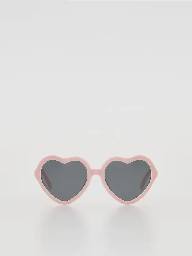 Occhiali da sole a forma di cuore - rosa