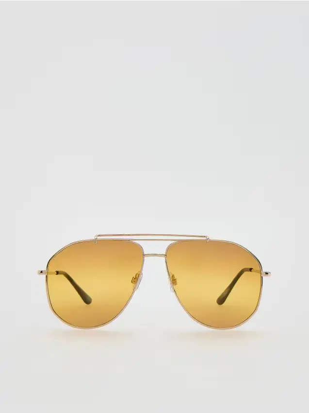 Occhiali da sole aviator - giallo