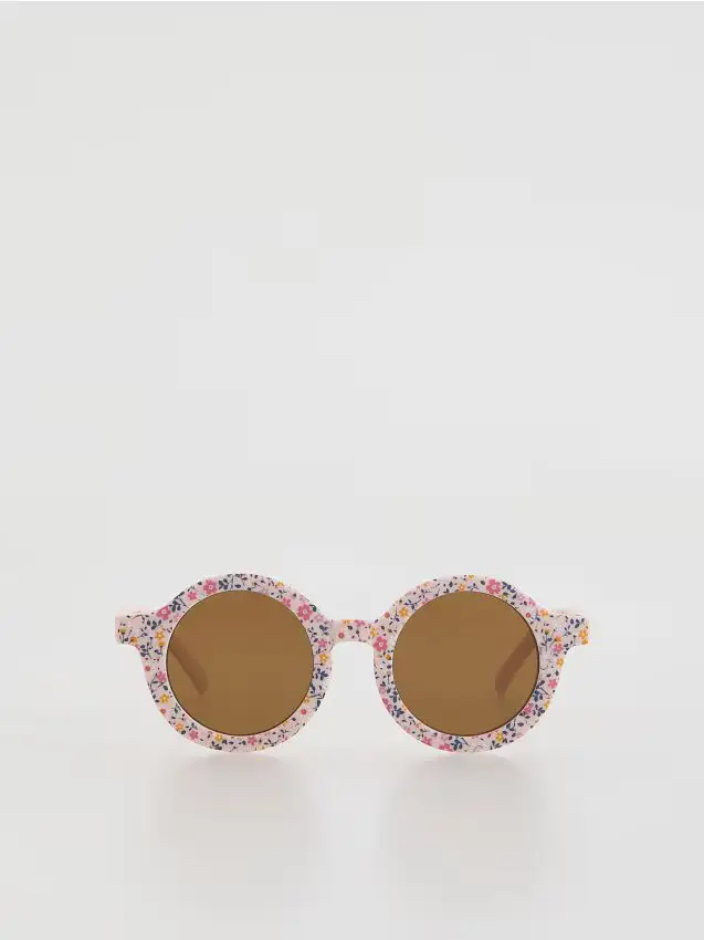 Occhiali da sole tondi - rosa pastello