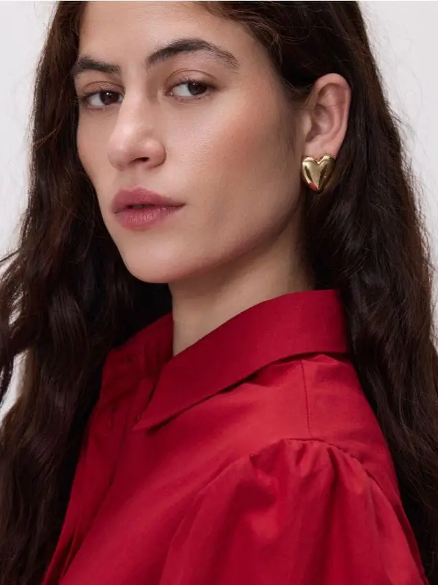 Orecchini a forma di cuore - oro