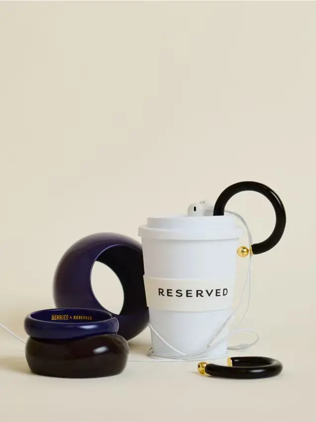 Orecchini chandelier circolari - marrone scuro