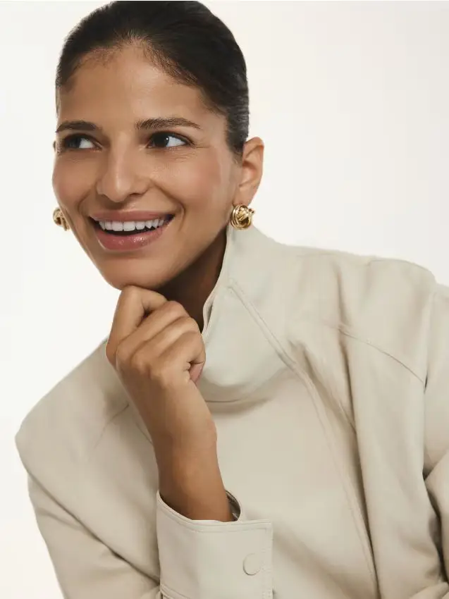 Orecchini chandelier circolari - oro