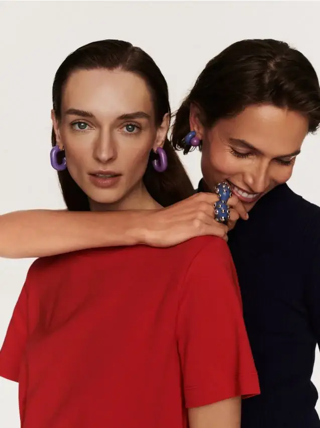 Orecchini ovali - orchidea