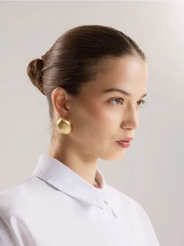 Orecchini ovali - oro