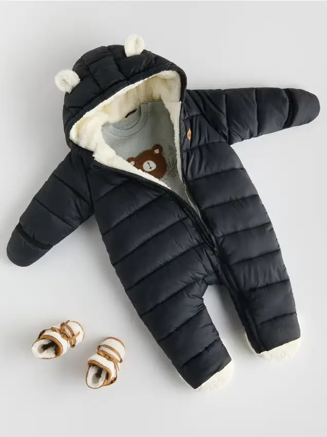 Pagliaccetto con cappuccio - nero