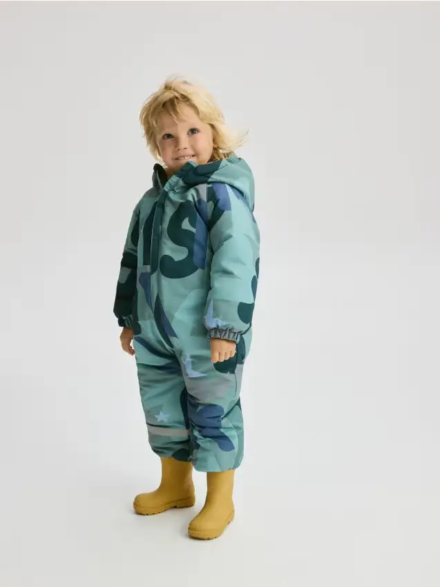 Pagliaccetto con cappuccio - verde petrolio