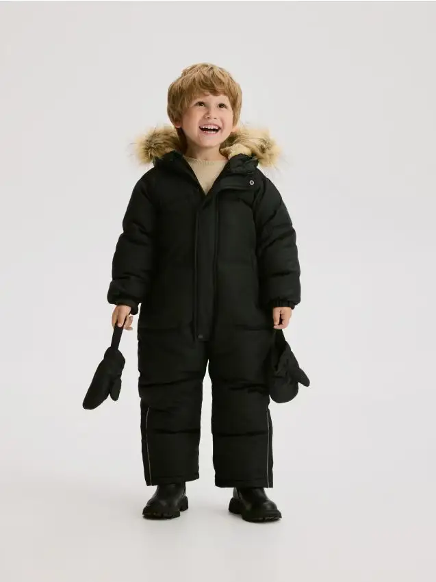 Pagliaccetto isolante con guanti - nero