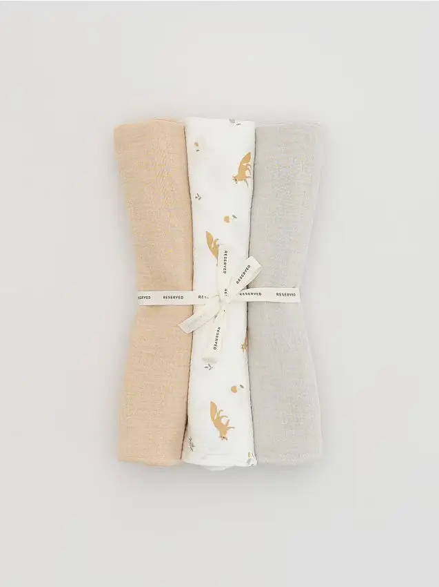 Pannolini in mussola 3 pack - multicolore