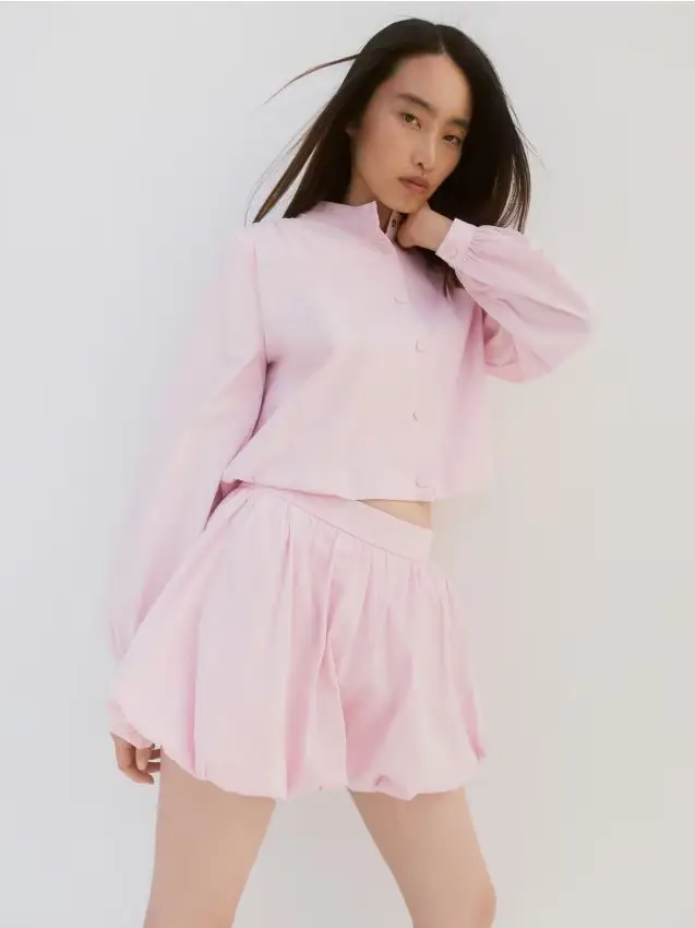 Pantaloncini a palloncino - rosa pastello