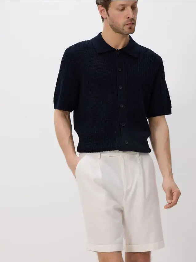 Pantaloncini chino regular - bianco