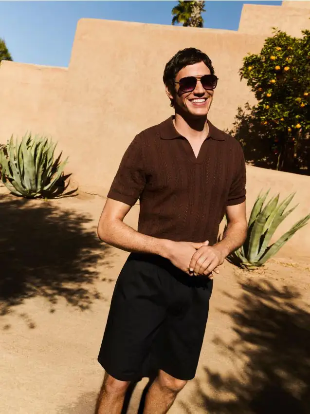 Pantaloncini chino regular - blu scuro