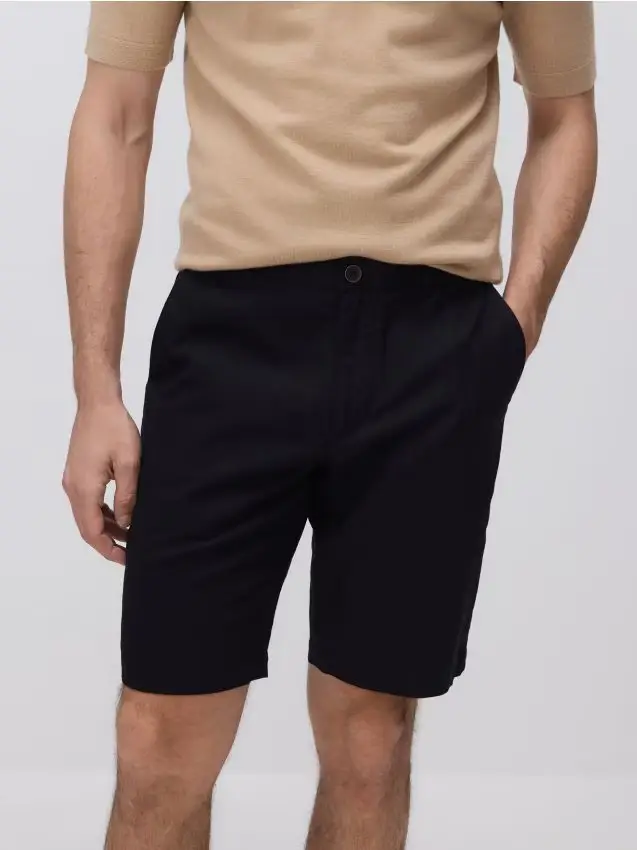 Pantaloncini chino regular - nero