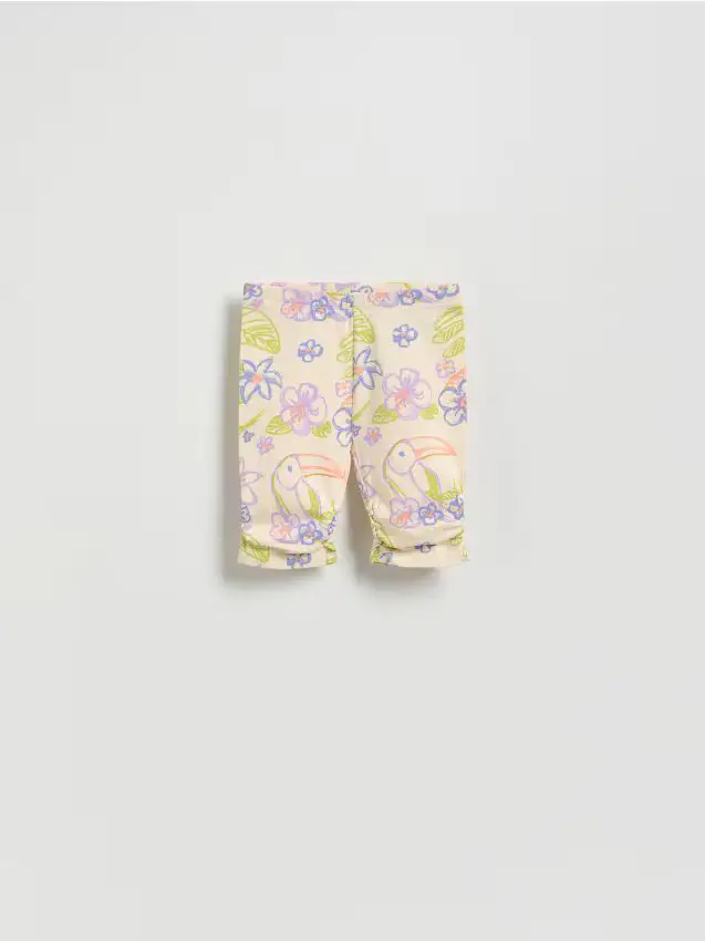 Pantaloncini ciclisti fantasia - beige