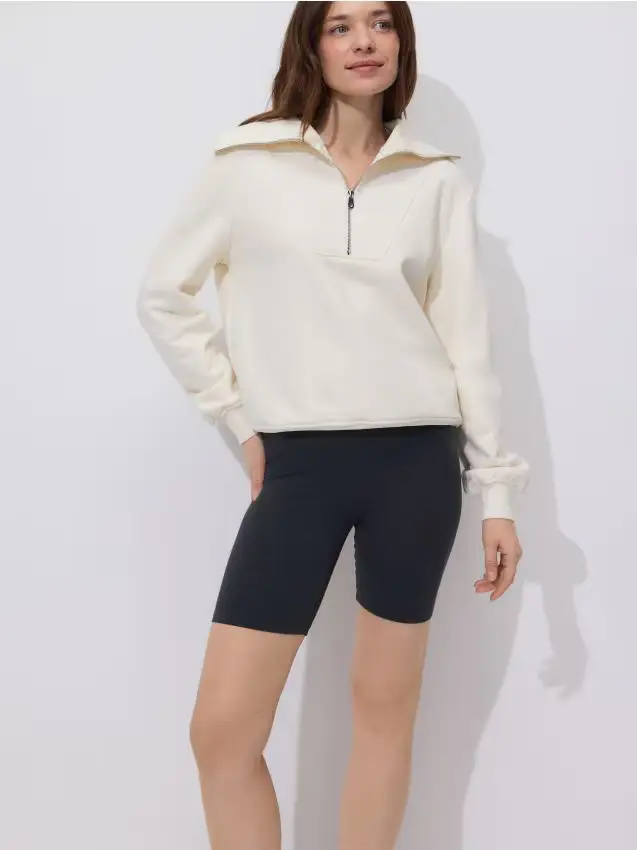 Pantaloncini ciclisti in cotone - grigio scuro