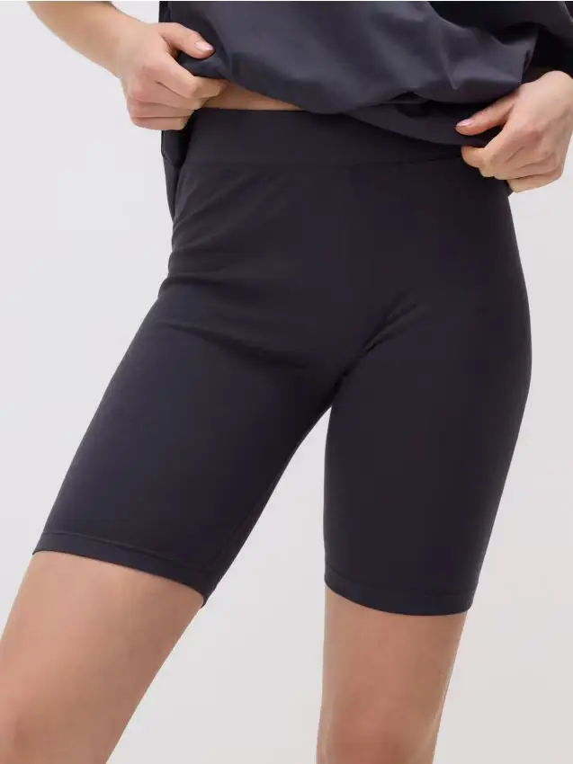 Pantaloncini ciclisti in cotone - grigio scuro