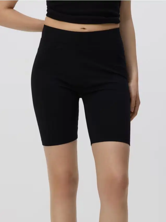 Pantaloncini ciclisti in cotone - nero