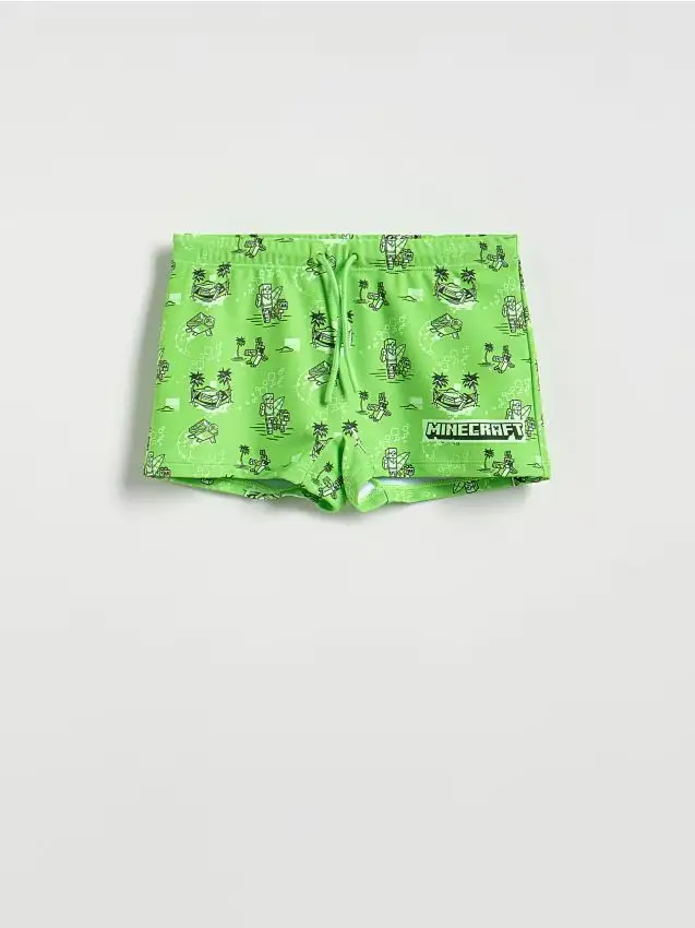 Pantaloncini da bagno Minecraft - verde