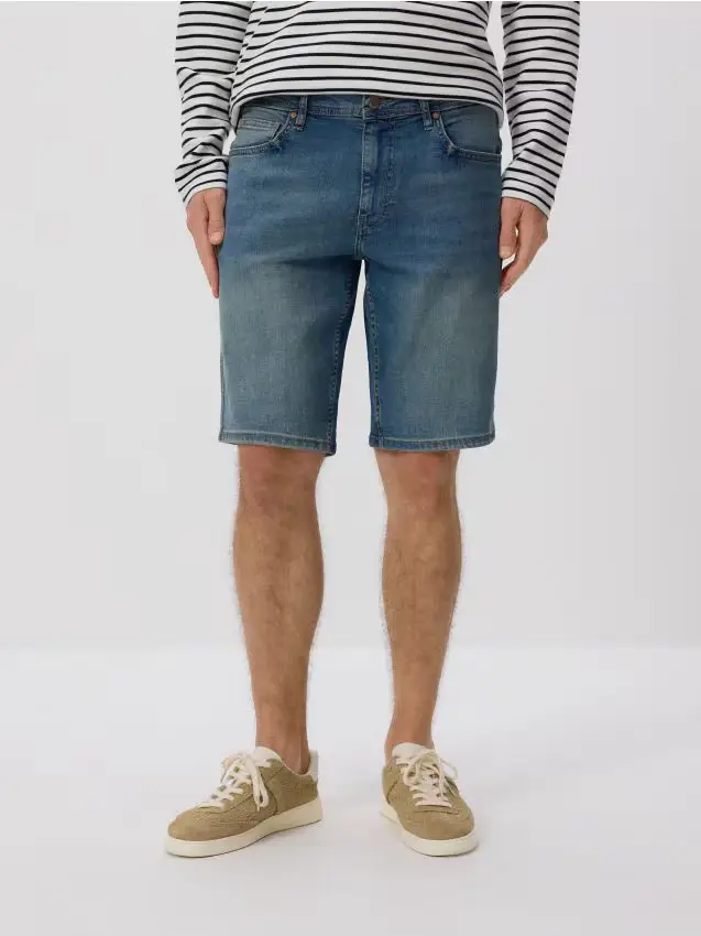 Pantaloncini denim slim fit - indigo jeans