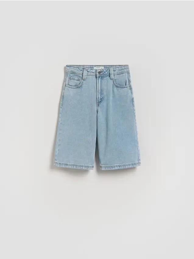 Pantaloncini di jeans - blu