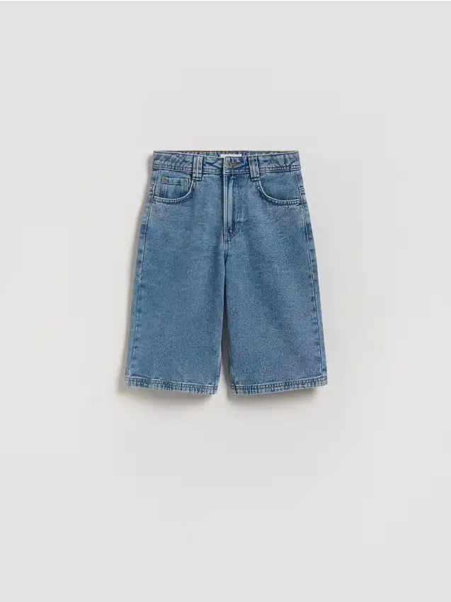 Pantaloncini di jeans - blu