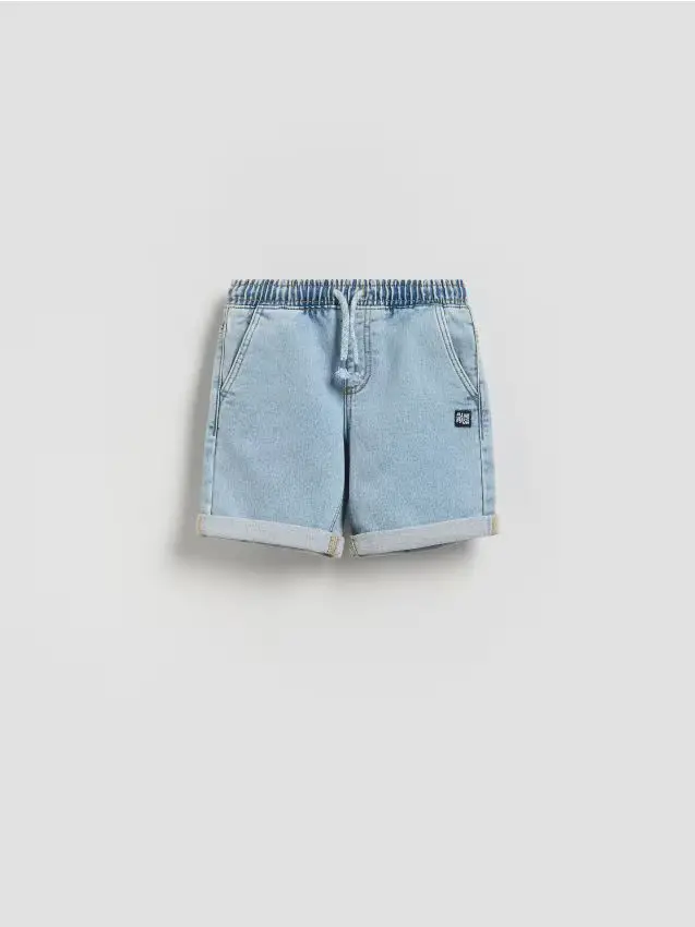 Pantaloncini di jeans - blu