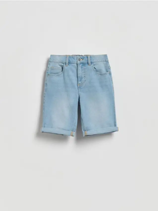 Pantaloncini di jeans - blu