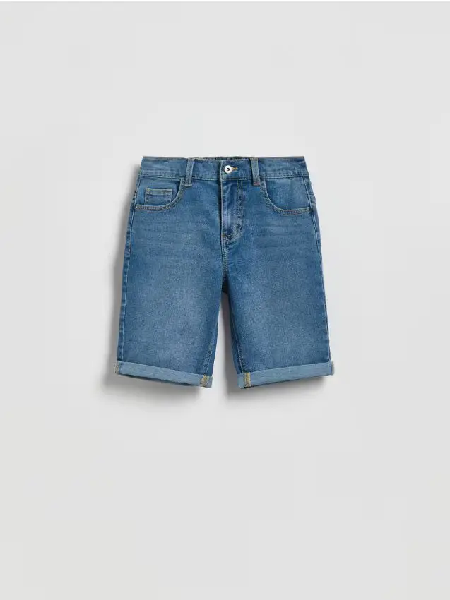 Pantaloncini di jeans - blu