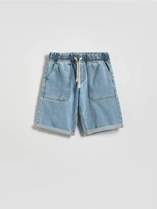 Pantaloncini di jeans - blu