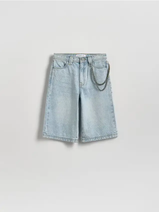 Pantaloncini di jeans - blu