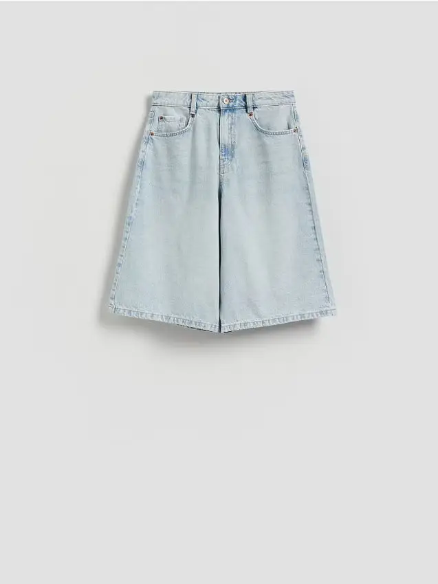 Pantaloncini di jeans - blu