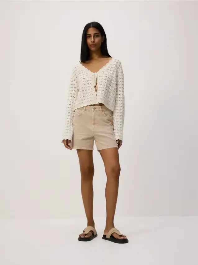 Pantaloncini di jeans - color grano