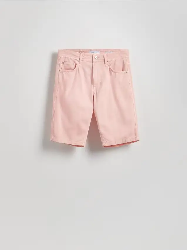 Pantaloncini di jeans con lyocell - arancione