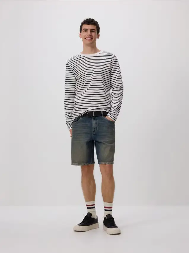 Pantaloncini di jeans loose fit - indigo jeans