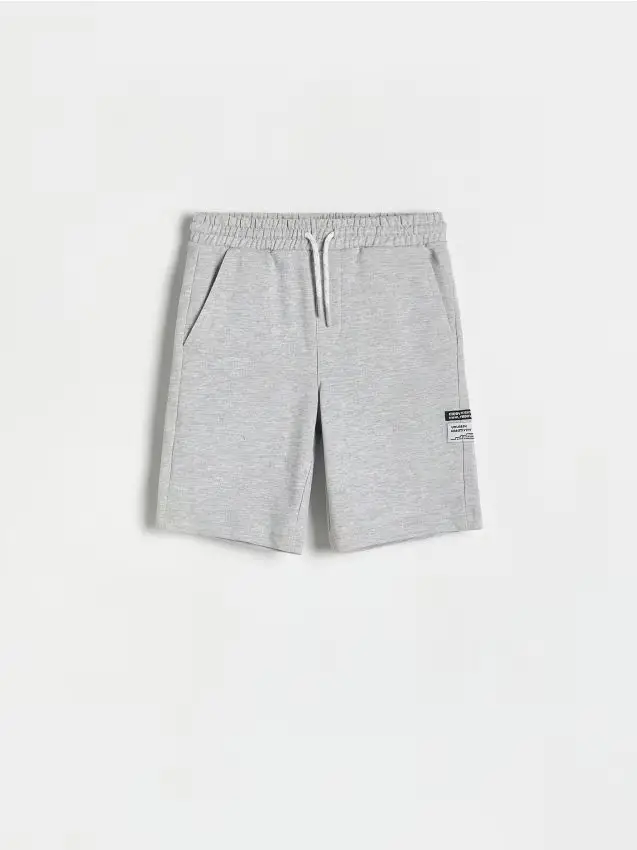 Pantaloncini in cotone - grigio chiaro