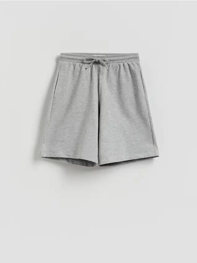 Pantaloncini in cotone - grigio chiaro