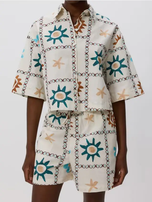 Pantaloncini in cotone - multicolore