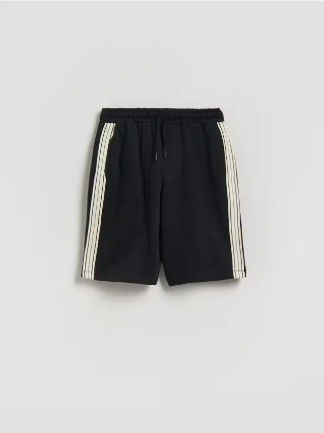 Pantaloncini in cotone - nero