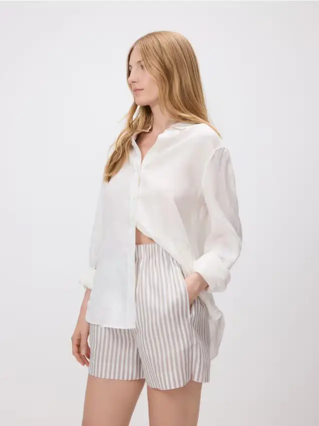 Pantaloncini in lino - multicolore