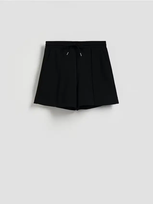 Pantaloncini in misto modal - nero