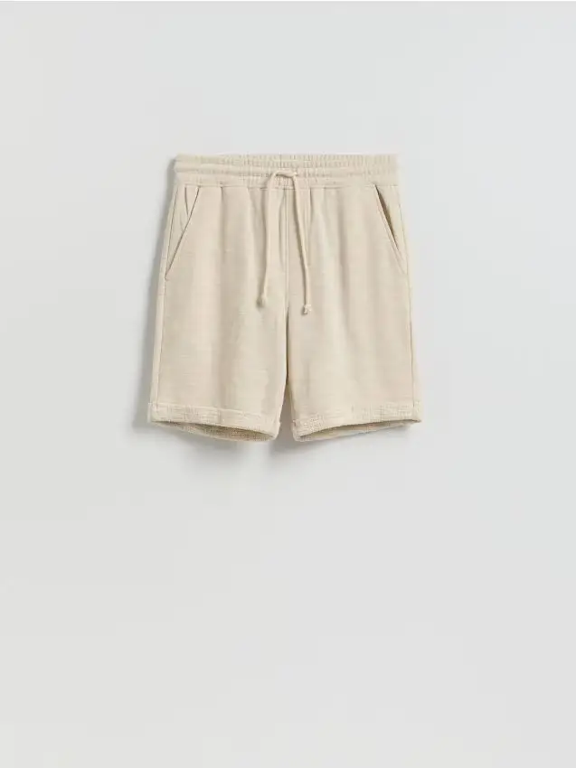 Pantaloncini regular fit - beige