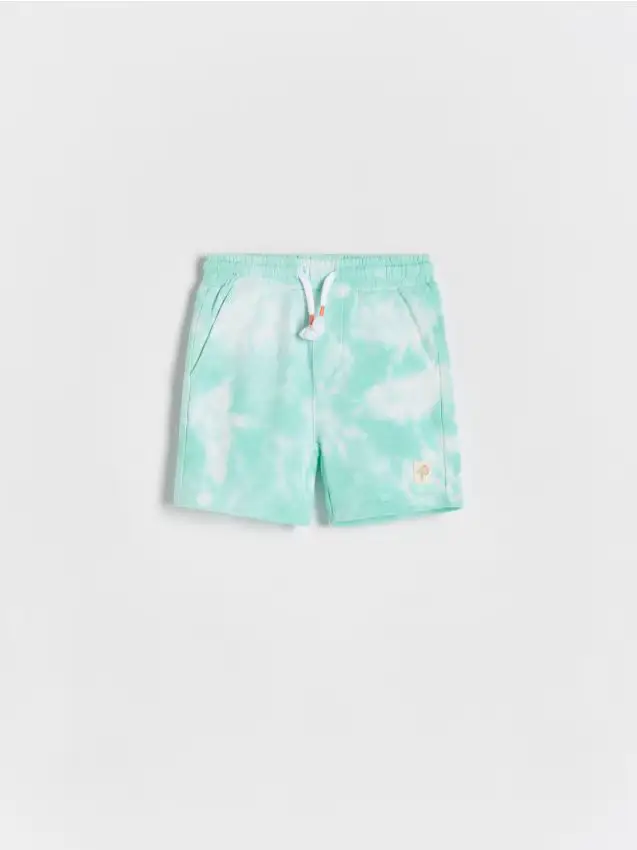 Pantaloncini tie-dye - turchese chiaro