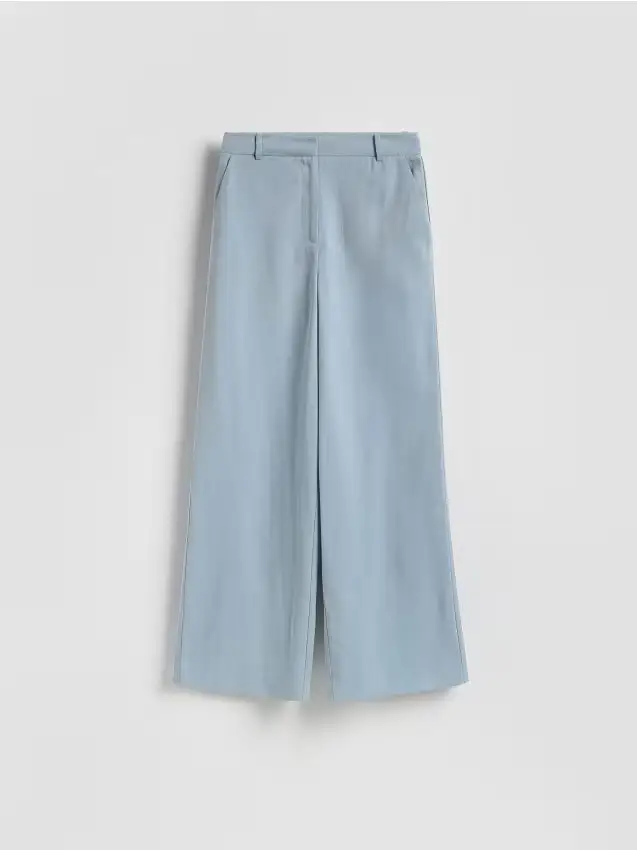 Pantaloni a gamba ampia - azzurro